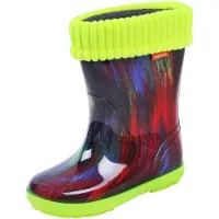 Sarcia.eu Kleurrijke, geïsoleerde neon regenlaarzen DEMAR