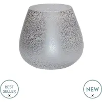 Vase the World Waxinelichthouder Tasman | XS | Sparkle Silver | Ø12,5xH11,5 cm