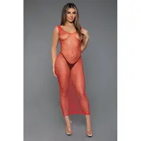 Be Wicked - Unleash Me - Visnet Jurk - Rood - Plus Size