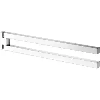 Keuco Handdoekhouder van metaal, hoogglans verchroomd, twee armen, draaibaar, 45 cm diep, voor badkamer en gastentoilet, wandmontage, Edition 90 Square