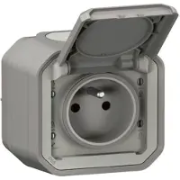 Legrand 230v 16a Female Plexo Plug Zilver