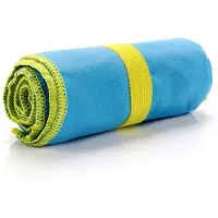 TY Handdoek - Sneldrogende handdoek - 50 x 90 cm, blauw, licht, compact, hoog absorberend