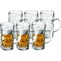 SANTEX 12x Bierpullen/bierglazen Halve Liter/50 Cl/500 Ml Van Onbreekbaar