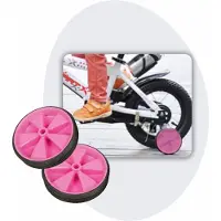 Voltano Zijwieltjes – Roze – 12-20 Inch