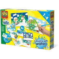 SES Creative My First Kleuren met Water - Mega Set Verborgen Dieren - Vanaf 1 Jaar - Baby Speelgoed - Knoeivrij - Schoencadeautjes Sinterklaas