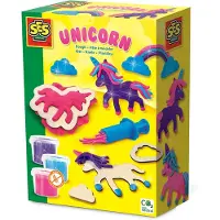 SES Creative - Unicorn Neon Glitter Klei - Unicorn Set - Vegan en Glutenvrij - Herbruikbaar - Uitwasbaar - Vanaf 3 jaar