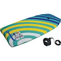 Schildkrot-Puppen Bodyboard L Blauw / Groen / Geel