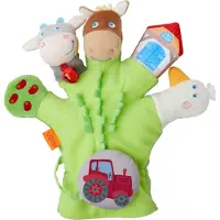 Haba speelhandschoen boerderij 25 cm junior polyester groen