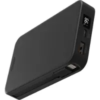 Accezz Powerbank 10.000 mAh met geïntegreerde kabels - Quick Charge en Power Delivery - Zwart