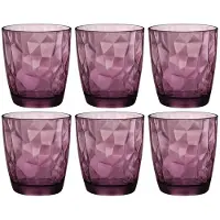Bormioli Rocco Tumbler Diamond DOF Paars 390 ml (Set van 6)