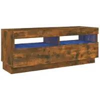 vidaXL Tv-meubel met LED-verlichting 100x35x40 cm gerookt eikenkleurig
