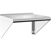 vidaXL Wandschap 50x45x31 cm roestvrijstaal zilverkleurig