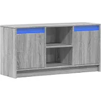 vidaXL TV-kast met LED-verlichting, grijs Sonoma, 100x34x50 cm
