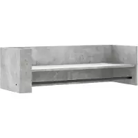 vidaXL Wandschap 100x35x30,5 cm bewerkt hout betongrijs