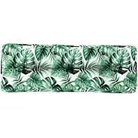 vidaXL Palletkussen 120x40x12 cm stof bladpatroon