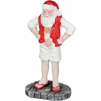 Luville Sledgeholm Kerstdorpminiatuur Santa Visiting Sauna (kerstman Sauna) 3 X 2,3 X 7 Cm