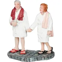 Luville Sledgeholm Kerstdorpminiatuur People Visiting Sauna (mensen Sauna) 5,5 X 3,5 X 7 Cm