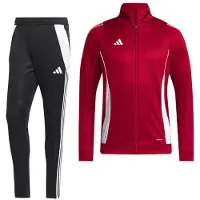 Adidas Tiro 24 Trainingspak Kids Rood Zwart Wit
