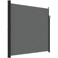 vidaXL Windscherm uittrekbaar 200x500 cm antracietkleurig