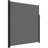 vidaXL Windscherm uittrekbaar 220x500 cm antracietkleurig