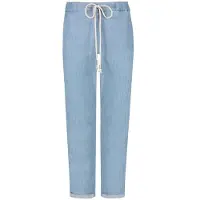 Nydj Drawstring Slim Jogger Ankle Lichtblauw Chambray | Light Stone
