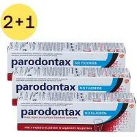 Parodontax No Fluoride tandpasta voor bloedend en gezwollen tandvlees 3x75 ml Tandpasta