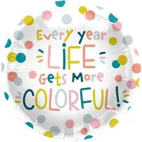 Folat - Folieballon Life Gets Colorful - 45 cm