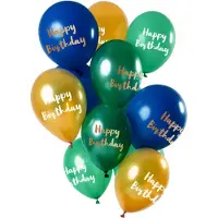 Folat Ballonnen Set 'Golden Emerald' - 12 stuks