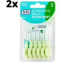 Tepe Extra Soft Lichtgroen 0,8mm - 2 x 6 stuks - Voordeelverpakking