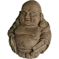 Superfish Aquarium Decoratie Boeddha Lachend Bruin D 8 H 14 Cm