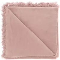 Unique living plaid nomi 150x200cm old pink