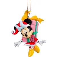 Kurt S. Adler Kerst Ornament Minnie In Cadeau 6,5 X 6 X 10 Cm