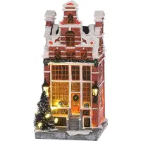 Luville Molendam Grachtepand winkel | 3x AA | 8,5 x 9 x 18 cm