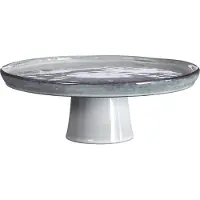 Mica Decorations Taartplateau Tabo Grijs D 27 H 10 Cm
