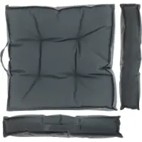 Unique living | box kussen unique outdoor 43x43x7cm dark grey | kussen woonkamer