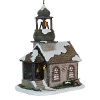 Luville Church adapter included l25xw17,5xh31 cm kersthuisje