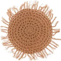 Unique living kussen tufo 45cm Ø camel