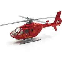 Jaegerndorfer Kerstdorp Set Helikopter Rood