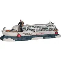 Luville Tour boat l26xw9,5xh8 cm kersthuisje