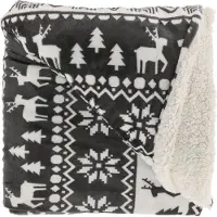Unique living Plaid Yael 150x200 cm dark grey