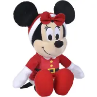 Disney Knuffel Minnie Kerstmis Rood / Wit 7 X 8 X 25 Cm