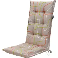 Madison tuinstoelkussen Joah terra - 50% Katoen / 45% Polyester / 5% Diverse - Tuinkussens hoge rug dik -