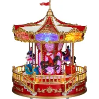 Luville Kerstdorp | Draaimolen | (Led, Batterijen)