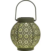 Anna's Collection Lantaarn Groen D 14,5 H 16 Cm