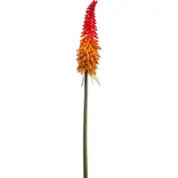 Emerald Kniphofia spray red/orange 85 cm kunstplant
