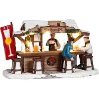 Luville Schnaps market battery operated l16xb7,5xh9cm Kerst