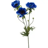 Emerald Kunstbloem Anemoon Blauw 110 Cm