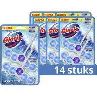 Glorix 7x Toiletblok Power Clean Ocean 2 Stuks