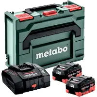Metabo Basis-set LiHD | Accu starterset 18V in metaBOX 145 (2x 10.0Ah LiHD accu + ASC 290 lader) - 685304000