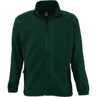 Sols Heren North Full Zip Outdoor Fleece Jacket (Bosgroen)